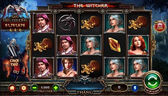 Witcher Wild Hunt trong Slots Go88